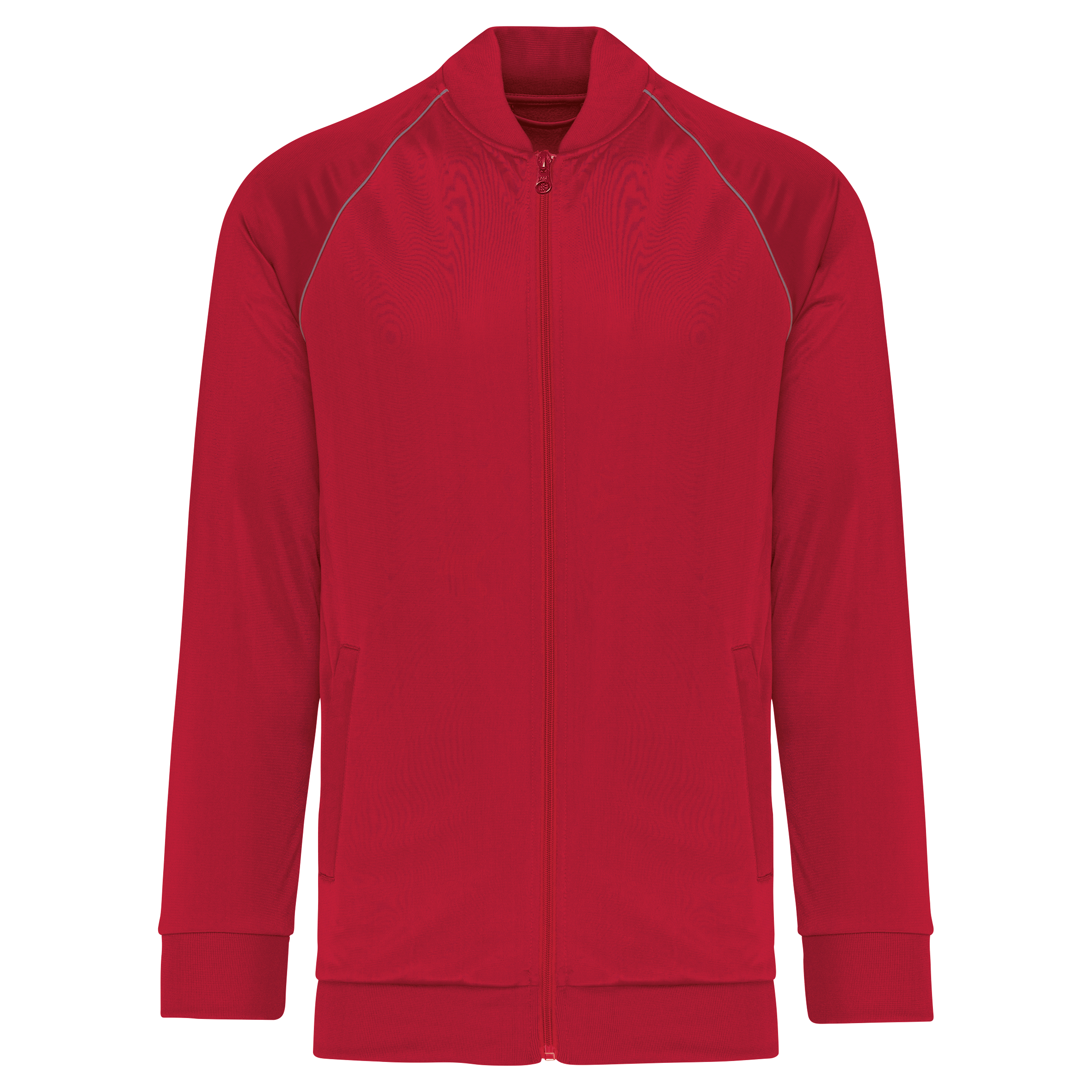 Chaqueta de deporte con cremallera y ribete - Unisex