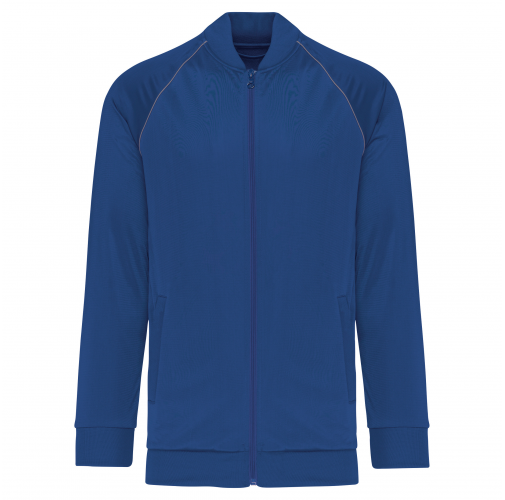 dark royal blue Chaqueta de deporte con cremallera y ribete - Unisex