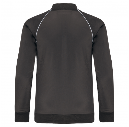 dark grey Chaqueta de CHÁNDAL con cremallera y ribete niños