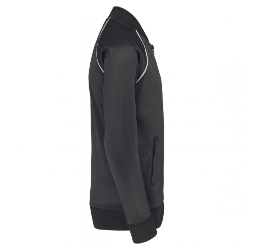 dark grey Chaqueta de CHÁNDAL con cremallera y ribete niños