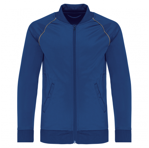 dark royal blue Chaqueta de CHÁNDAL con cremallera y ribete niños
