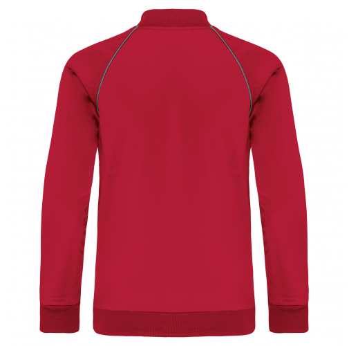 sporty red Chaqueta de CHÁNDAL con cremallera y ribete niños