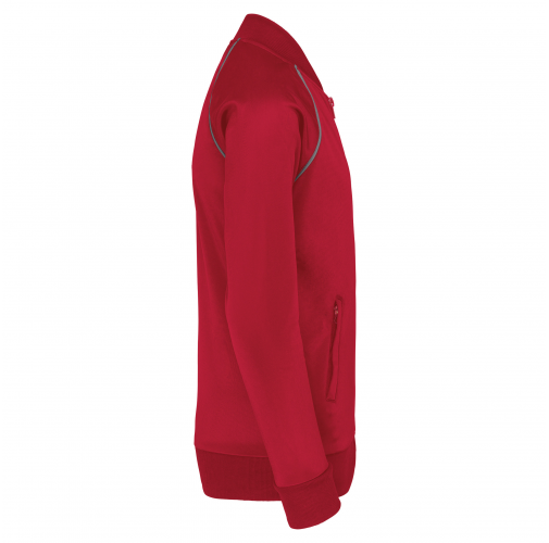 sporty red Chaqueta de CHÁNDAL con cremallera y ribete niños