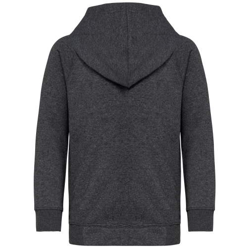 dark grey heather Chaqueta cremallera y capucha infantil