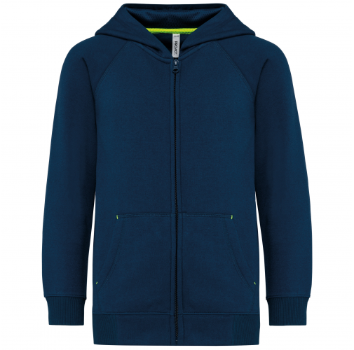 sporty navy Chaqueta cremallera y capucha infantil