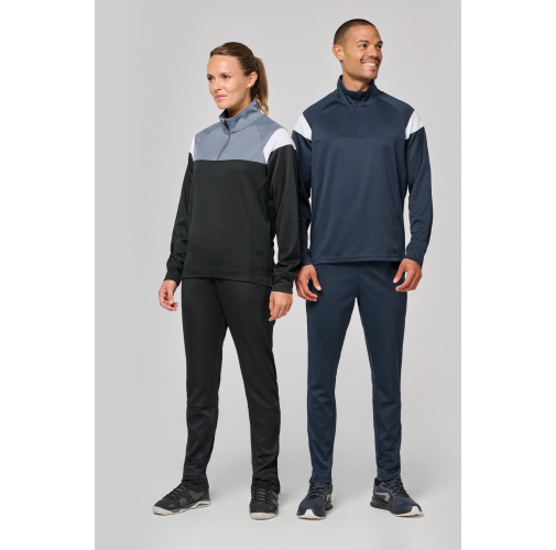 Sudadera de entrenamiento 1/4 de cremallera unisex