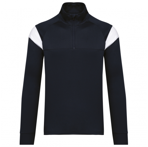 navy Sudadera de entrenamiento 1/4 de cremallera unisex