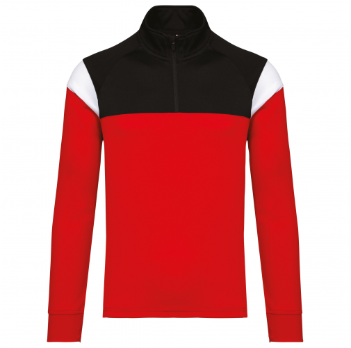 sporty red / black Sudadera de entrenamiento 1/4 de cremallera unisex
