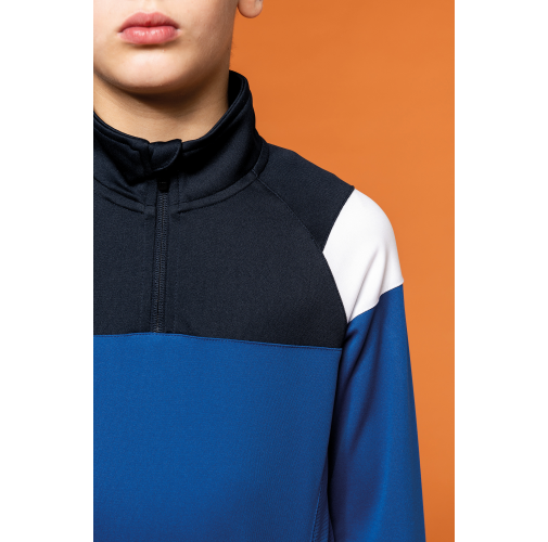 Sudadera de entrenamiento 1/4 de cremallera infantil