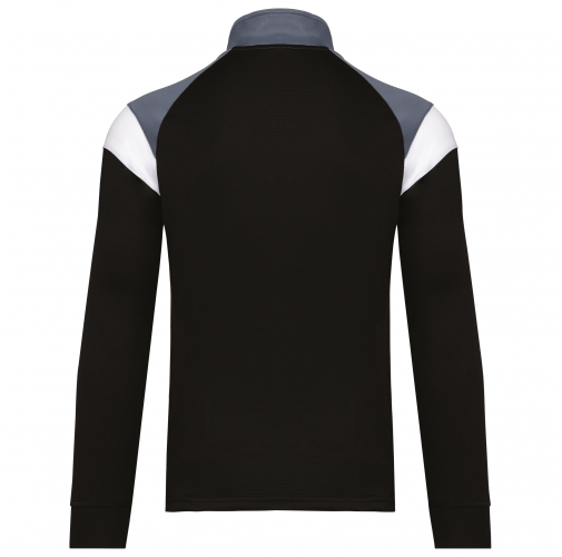 black / sporty grey Sudadera de entrenamiento 1/4 de cremallera infantil