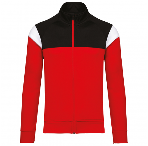 sporty red / black Chaqueta de chándal con cremallera unisex