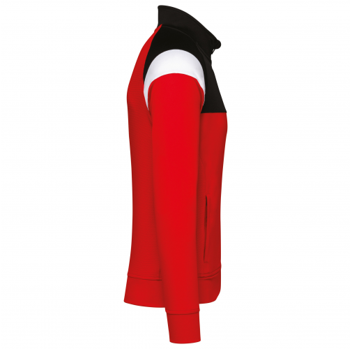 sporty red / black Chaqueta de chándal con cremallera unisex