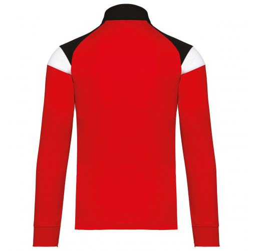sporty red / black Chaqueta de chándal con cremallera infantil