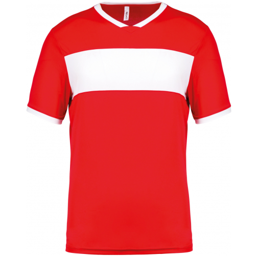 sporty red / white Camiseta equipaciones niño