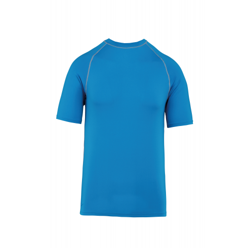 aqua blue Camiseta surf con protección UV manga corta unisex