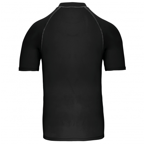black Camiseta surf con protección UV manga corta unisex