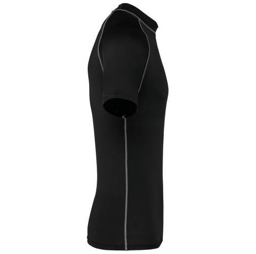 black Camiseta surf con protección UV manga corta unisex