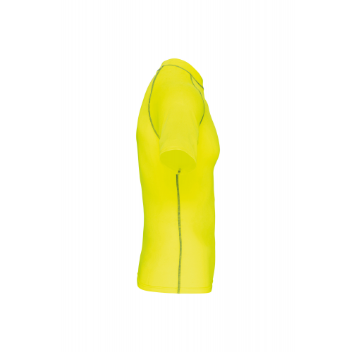 fluorescent yellow Camiseta surf con protección UV manga corta unisex