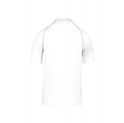 white Camiseta surf con protección UV manga corta unisex
