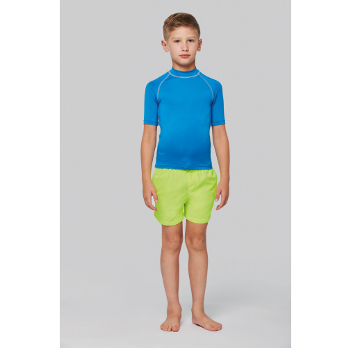 Camiseta surf con protección UV manga corta para niño