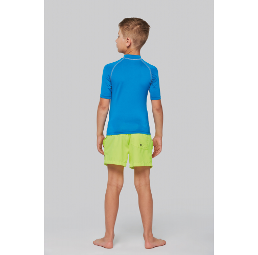 Camiseta surf con protección UV manga corta para niño