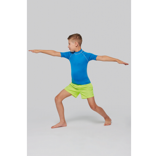Camiseta surf con protección UV manga corta para niño