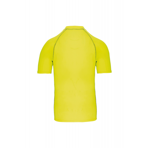 fluorescent yellow Camiseta surf con protección UV manga corta para niño