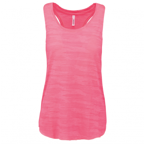 fluorescent pink Camiseta tirantes de deporte mujer