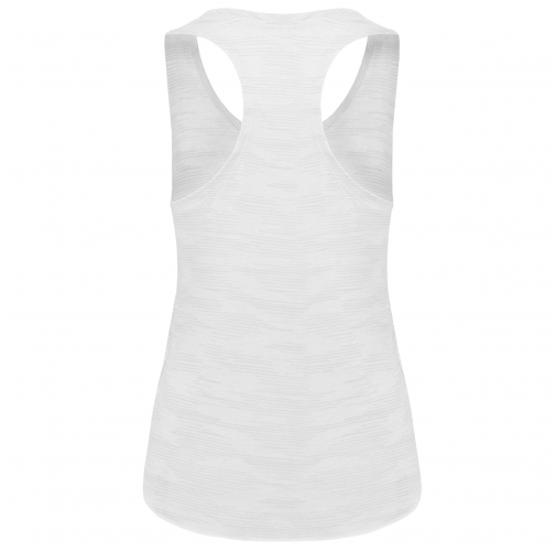 white Camiseta tirantes de deporte mujer