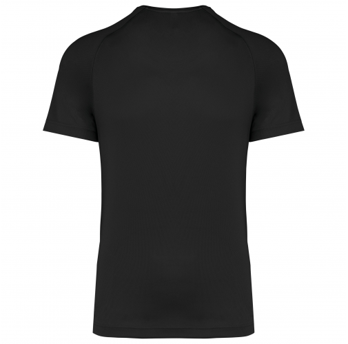 black Camiseta deporte material reciclado hombre