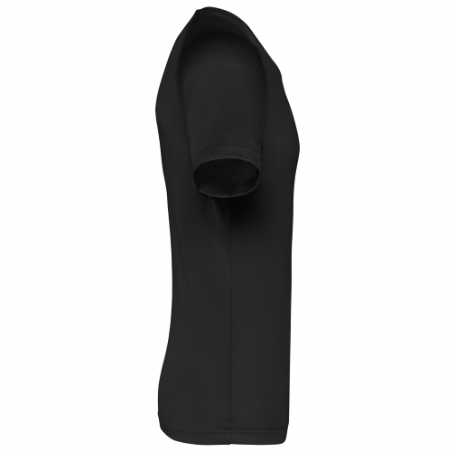 black Camiseta deporte material reciclado hombre