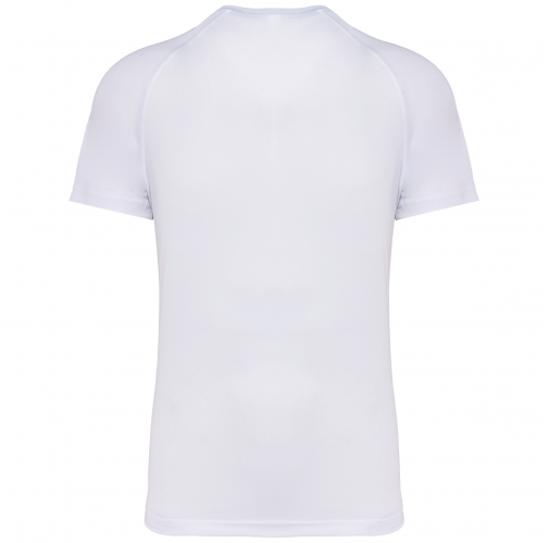 white Camiseta deporte material reciclado hombre