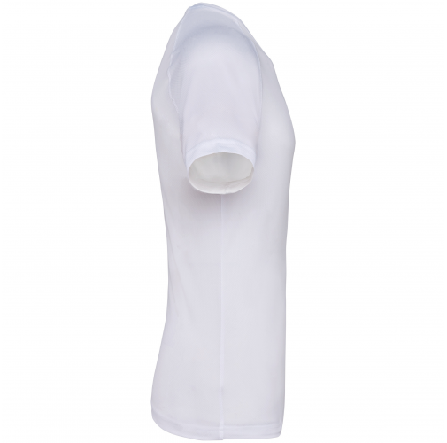 white Camiseta deporte material reciclado hombre