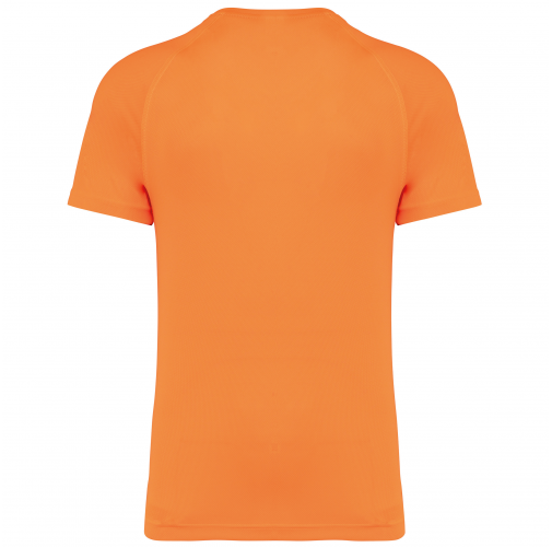 fluorescent orange Camiseta deporte material reciclado hombre