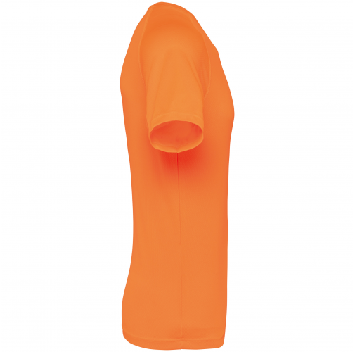 fluorescent orange Camiseta deporte material reciclado hombre