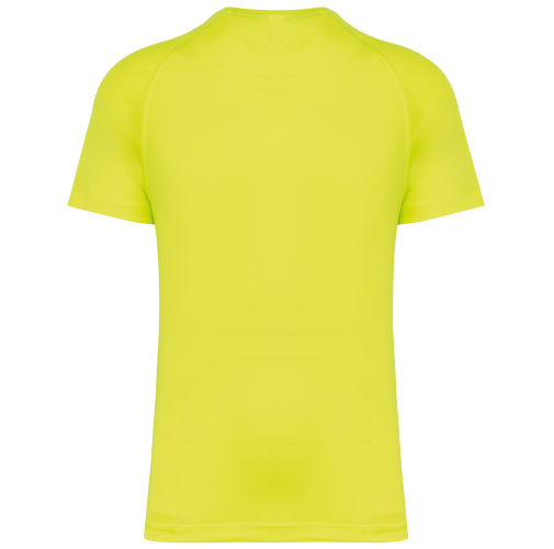 fluorescent yellow Camiseta deporte material reciclado hombre