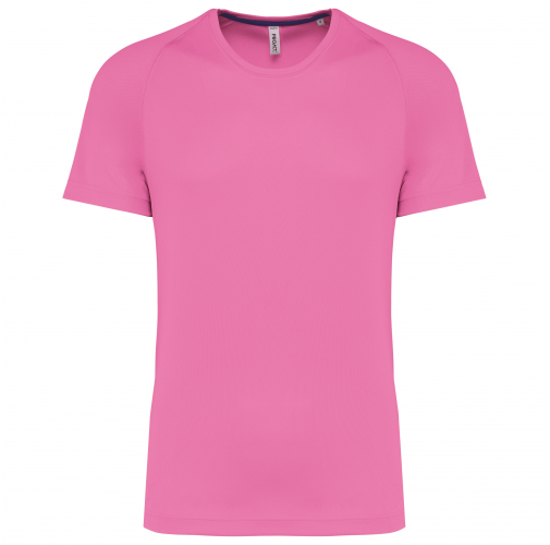 deep pink Camiseta deporte material reciclado hombre