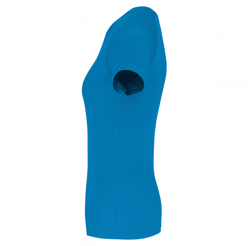 aqua blue Camiseta deporte reciclada mujer