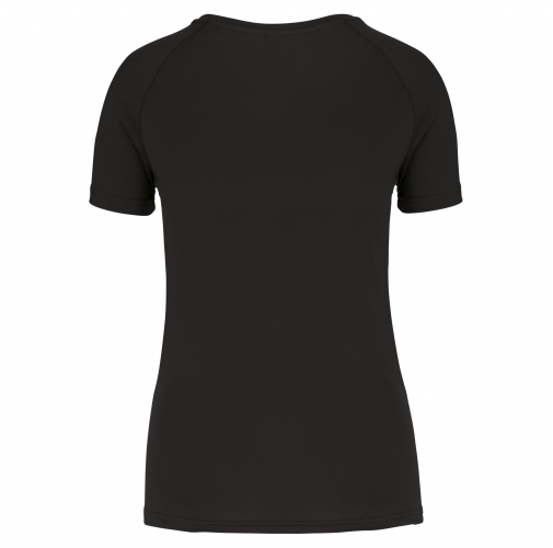 black Camiseta deporte reciclada mujer