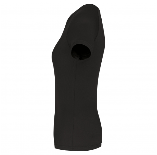 black Camiseta deporte reciclada mujer