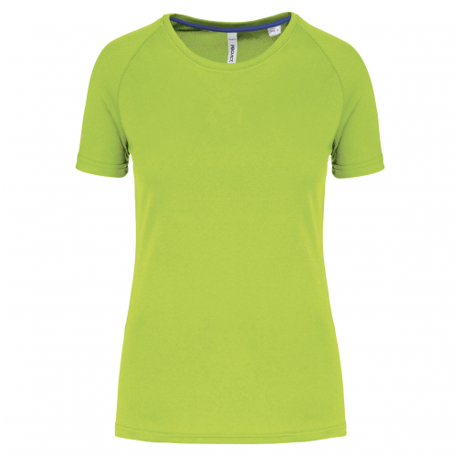 lime Camiseta deporte reciclada mujer