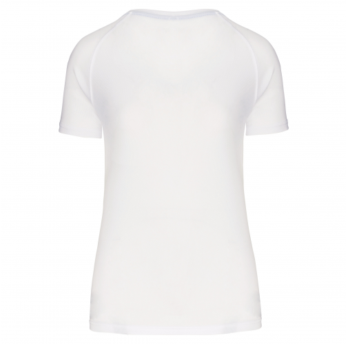 white Camiseta deporte reciclada mujer
