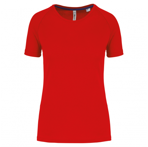 red Camiseta deporte reciclada mujer