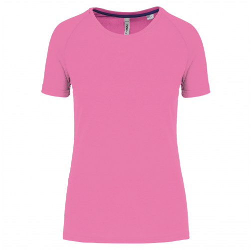 deep pink Camiseta deporte reciclada mujer