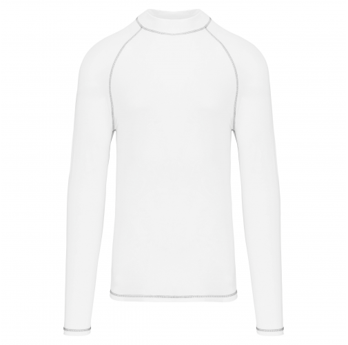 white Camiseta surf con protección UV manga larga hombre