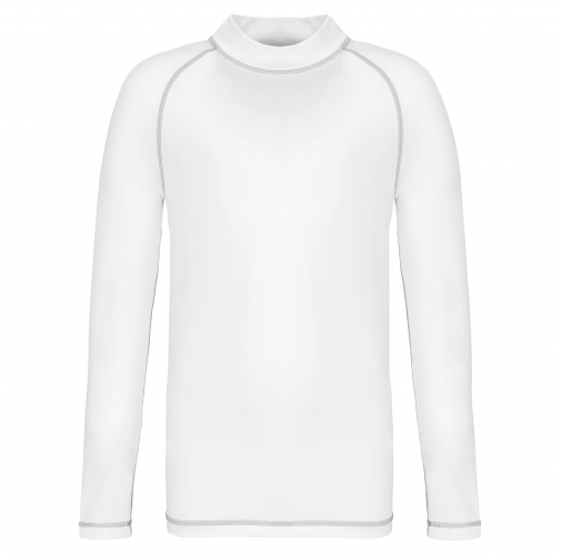 white Camiseta técnica con protección UV manga larga niño