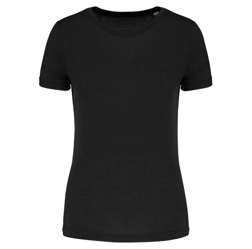 black Camiseta deporte triblend mujer