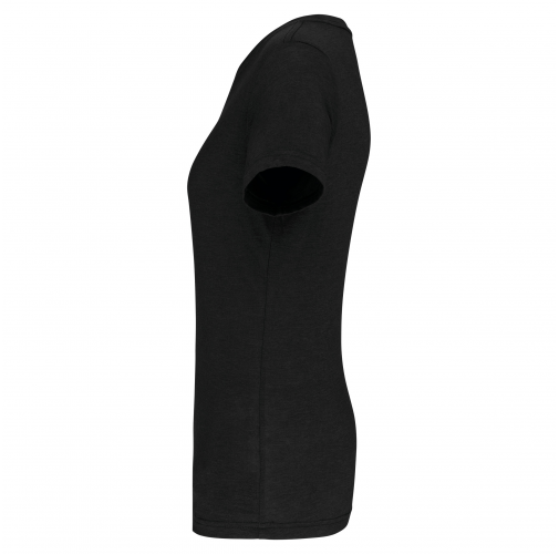 black Camiseta deporte triblend mujer