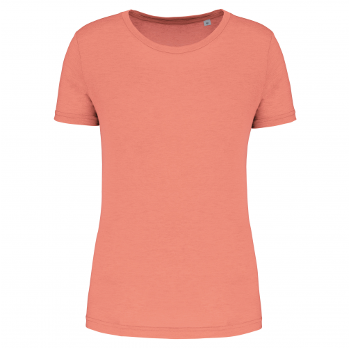 coral Camiseta deporte triblend mujer