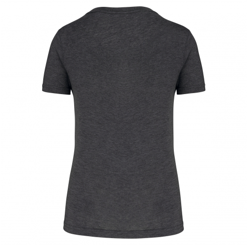 dark grey heather Camiseta deporte triblend mujer